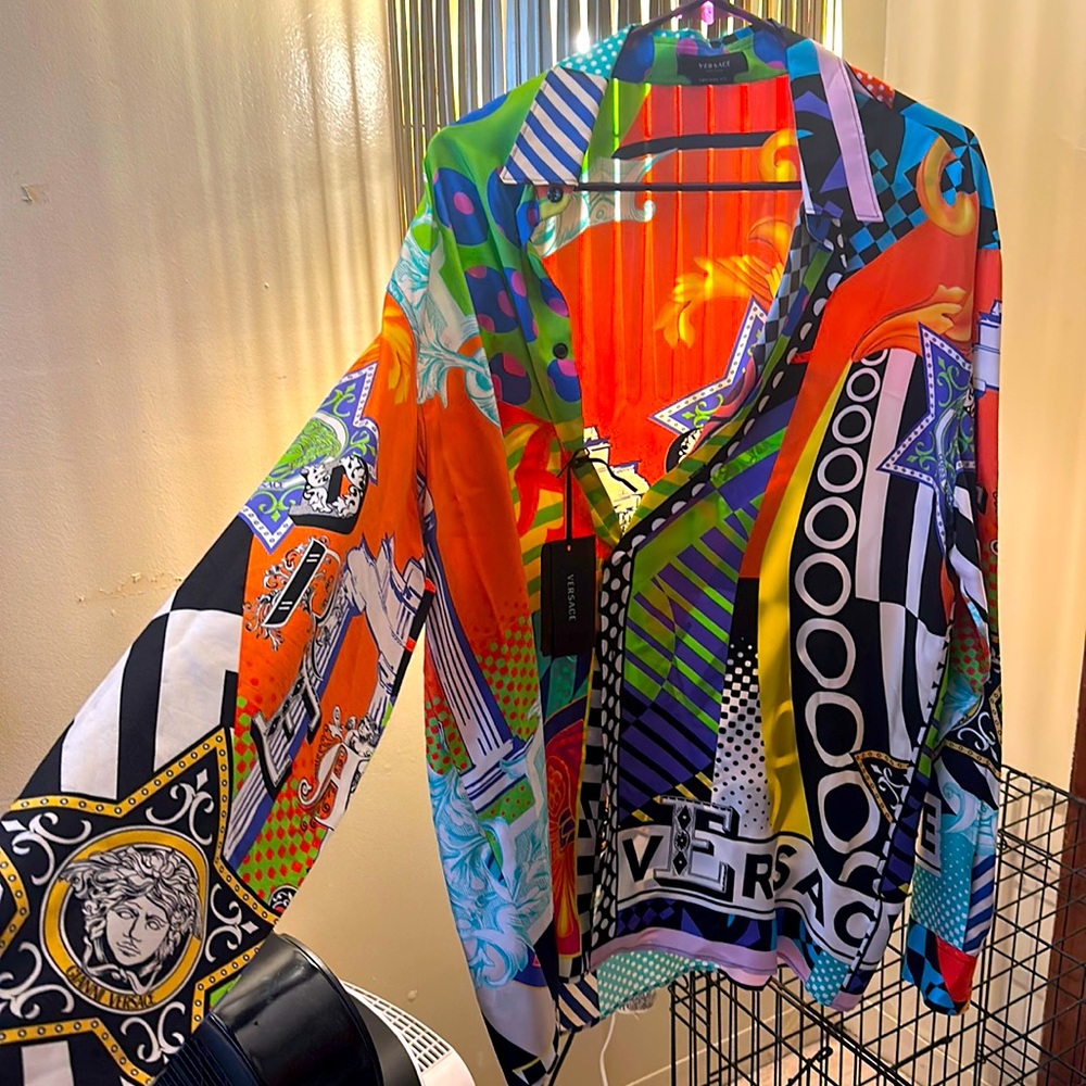 Versace  long sleeve multicolore shirt